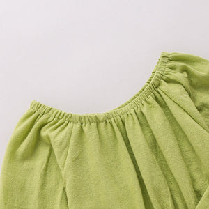 Baby Girl Bow Detail Flounce Sleeve Bodysuit