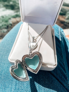 Sweetheart Collection Diamond Heart Locket and Pendant