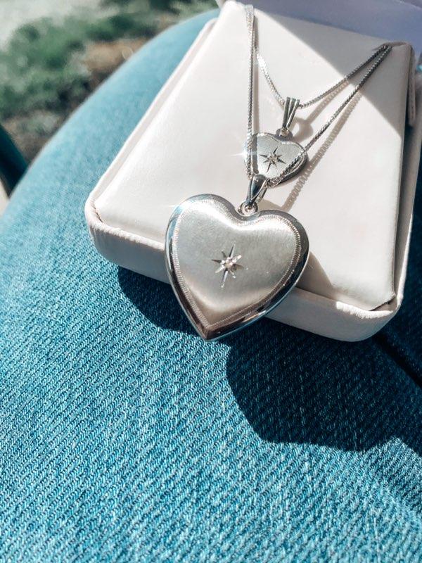 Sweetheart Collection Diamond Heart Locket and Pendant