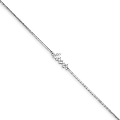 Leslie's Sterling Silver "Love" Anklet