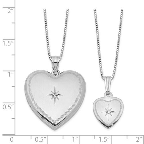Sweetheart Collection Diamond Heart Locket and Pendant