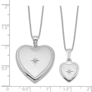Sweetheart Collection Diamond Heart Locket and Pendant