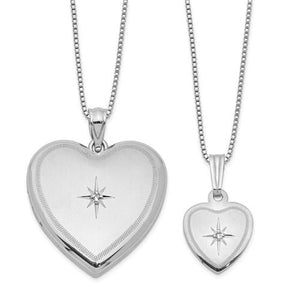 Sweetheart Collection Diamond Heart Locket and Pendant